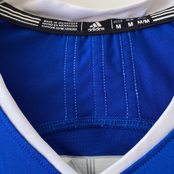 ADIDAS 3/4 SLEEVES IN BLUE AND WHITE LOGO - Picture 3 of 7